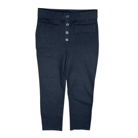 Halara Flex High Waisted Button Multi Pocket Ankle Length Work Pants Sz Small Bl - Picture 6 of 10